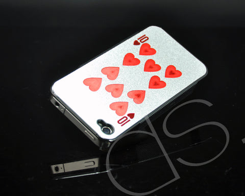 Poker Series iPhone 4 and 4S Case - Heart Ten
