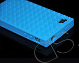 Pyramid Series iPhone 4 and 4S Silicone Case - Blue