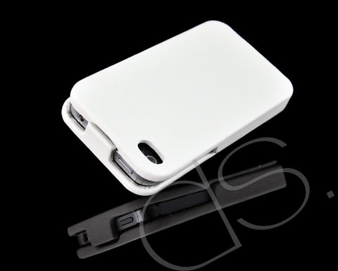 Simplism Series iPhone 4 and 4S Flip Case - White