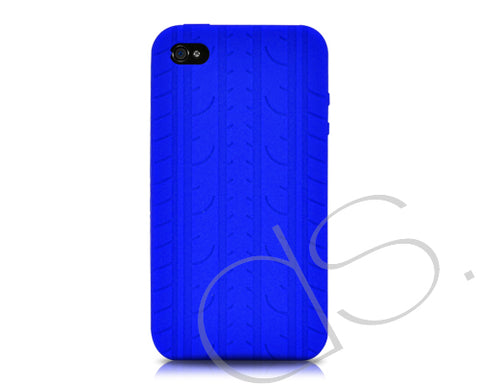 Wheel Series iPhone 4 Silicone Case - Blue