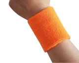 Pair of 4 inches Outdoor Sports Athletic Cotton Wristbands