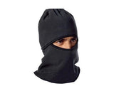 Winter Warmer Snood Fleece Mens Neck Ski Hat Scarf Mask - Black