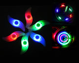6 Pcs Colorful LED Water Resistant Bike Wheel Light