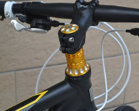 Cycling Bicycle Aluminum Bike Stem Cap Headset Top Cover 1-1/8'' -Blue
