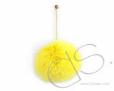 Yellow Fur Ball Headphone Jack Plug
