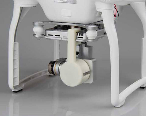 DJI Phantom 3 Quadcopter Camera Lock Lens Cap Protective Cover - White