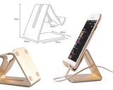 Aluminum Alloy Phone and Tablet Holder - Gold