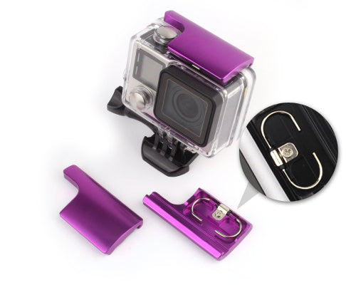 GoPro Replacement Rear Snap Latch Housing Lock for Hero 3+/4 - Purple