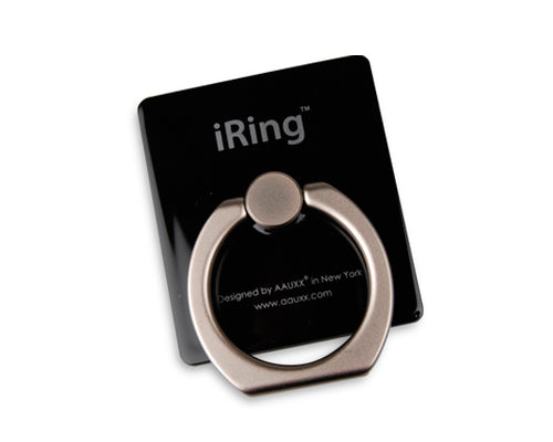 iRing Universal Bunker Ring Grip Holder Cell Phone Stand - Black