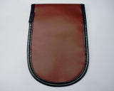Signal Blocking Leather Pouch Case for Smartphone-Brown
