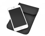PU Leather Anti-Radiation/Signal Blocking Pouch for Smartphone - Black