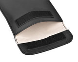 PU Leather Anti-Radiation/Signal Blocking Pouch for Smartphone - Black