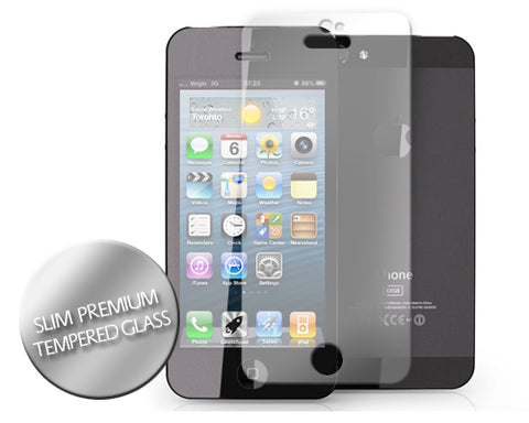 iPhone 5 and 5S Slim Premium Tempered Glass Screen Protector