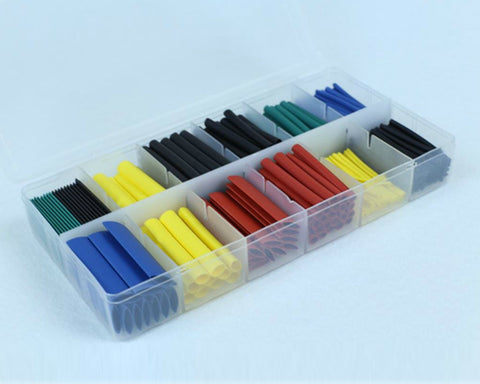 280 Pcs Heat Shrink Tubing Cable Wrap Kit with Storage Box