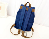Korean Style Drawstring Rucksack - Blue