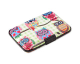 Owl Printed Business Card Case - Green