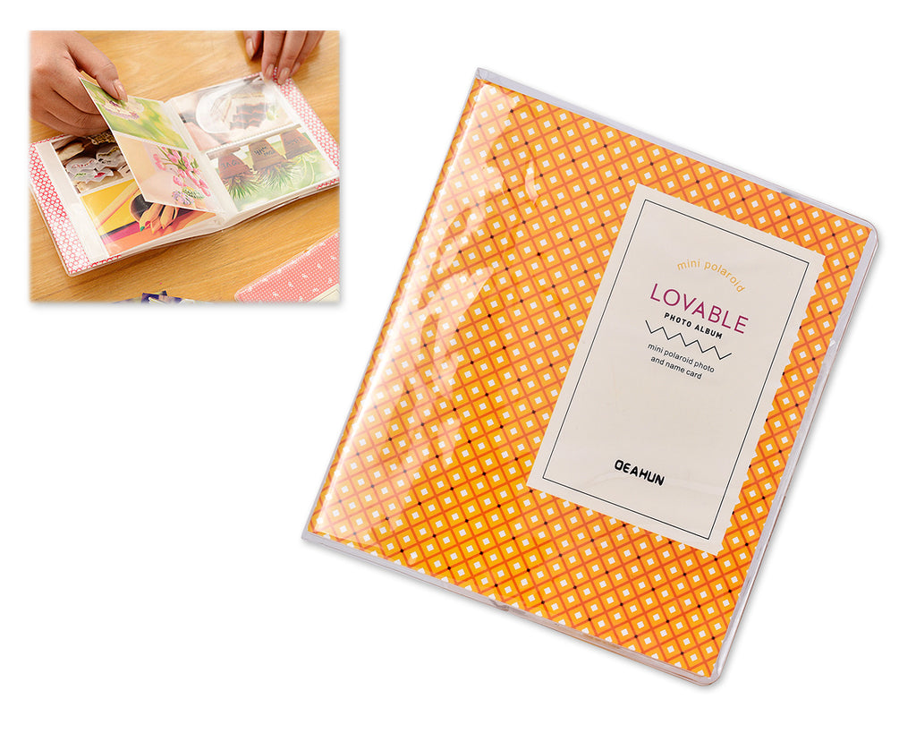 Lovable Card Holder Photo Album for Fujifilm Instax Mini Film-Rhombus