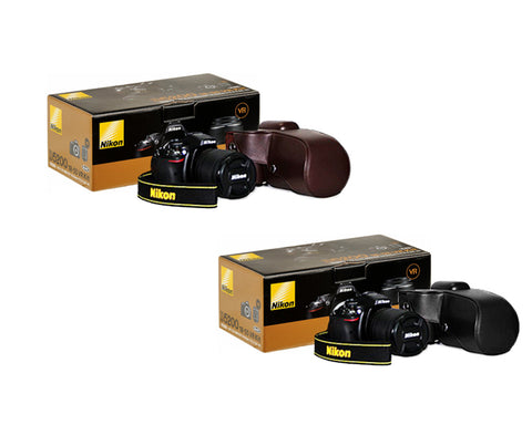 Retro Nikon D5300 Camera Leather Case