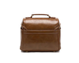 Retro DSLR Leather Shoulder Bag with Detatchable Strap - Brown