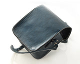 Exotic PU Leather Shoulder Bag for Women - Black