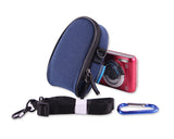 Dual Zipper Samsung ST150F Digital Camera Case - Dark Blue