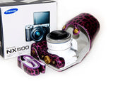 Retro Leopard Samsung Smart Camera NX500 Leather Case