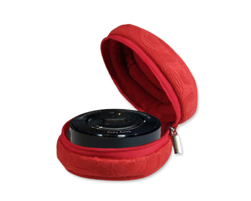 Zipper Sony DSC-Q100 Camera Lens Case - Petal