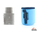 Elastic Sony DSC-Q100 Camera Lens Pouch - Blue