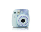 Floral Camera Sticker for Fujifilm Instax mini 8 - Blue