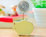 Wooden Memo Clips Place Card Fuji Instax Films Photo Holder - Sheep
