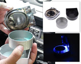 Mini Portable LED Car Cigarette Smokeless Ashtray - Silver