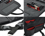 Universal Car Seat Backside Multi Pockets Storage Bag - Black