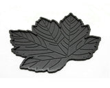 Maple Leaves Non-Slip Car Mat Dashboard  Pad for Mobile Phone - Black