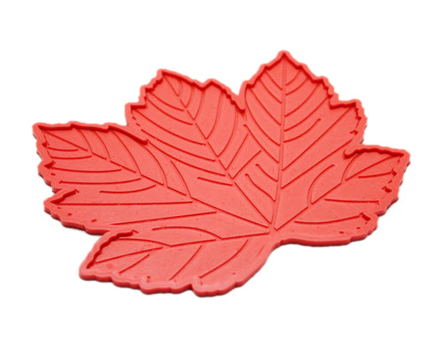 Maple Leaves Non-Slip Car Mat Dashboard  Pad for Mobile Phone - Red