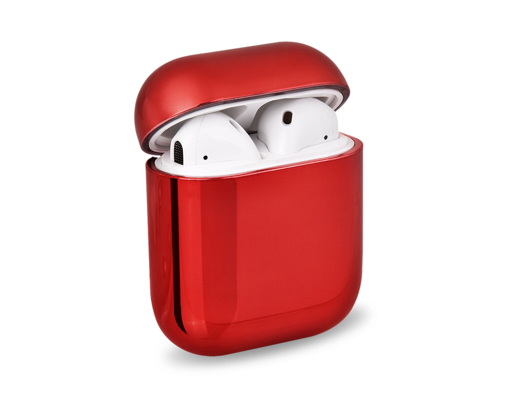 AirPods Case Protective Hard Cover Chrome Shell Case for AirPods