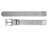 Replacement Leather Watch Band for Fitbit Alta - Silver