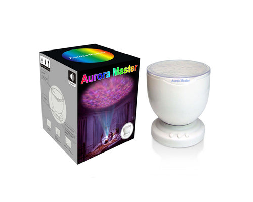 Aurora Master Wave Projector Ocean 12 LED RGB Lamp with Speaker