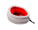 Reversible Ostrich Travel Pillow - Gray and Red
