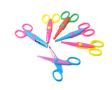 6 Pcs DIY Decorative Pattern Edged Pinking Shears Safety Scissors