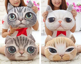 16'' Cat Face Plush Pillow Animal Cat Cushion
