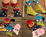 5 Pairs Creative Cute Animal Owl Cartoon Socks