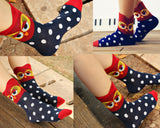 5 Pairs Creative Cute Animal Owl Cartoon Socks