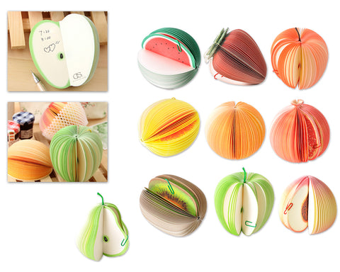 Set of 10 Fruit Series Mini Sketch Pads