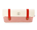 Navy Style Pen and Pencil Case - Red