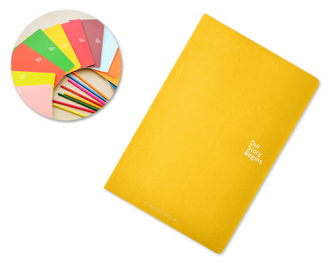 Diary Journal Writing Notebook Agenda Scheduler Memo Book - Yellow
