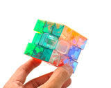 Moyu 3x3 Colorful Stickerless Magic Speed Cube - Transparent
