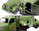 Alloy Diecast Army Truck Toy 1:36 Model