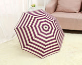 Striped Folding UV Protection Umbrella