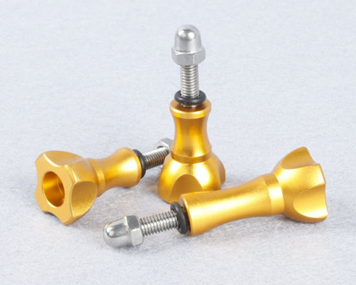 GoPro Stainless Knob Screw Bolt Nut Set for All Hero Cameras - Gold