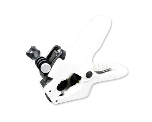 GoPro Jaws Clamp Mount w/ Quick Release Buckle for Hero Camera - White